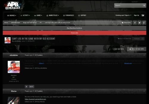 
                            3. can't log in the game with my old account - PC - GamersFirst Forums