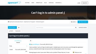 
                            4. Can't log in to admin panel ;( - OpenCart Community - OpenCart Forum