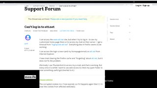 
                            7. Can't log in to att.net | Firefox Support Forum | Mozilla Support