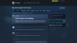 
                            3. Can't log in to autolog :: Need for Speed: Hot Pursuit General ...