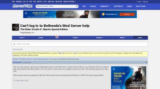 
                            11. Can't log in to Bethesda's Mod Server help - The Elder Scrolls V ...