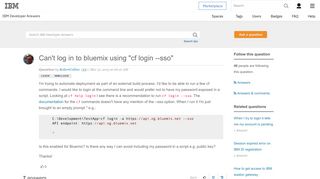 
                            6. Can't log in to bluemix using 