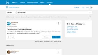 
                            2. Can't log in to Dell OpenManage - Dell Community