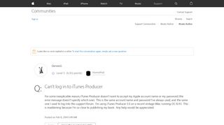 
                            3. Can't log in to iTunes Producer - Apple Community - Apple Discussions