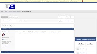 
                            6. Can't log in to My o2 - Boards.ie