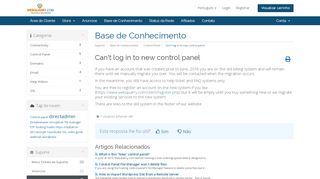 
                            11. Can't log in to new control panel - Base de Conhecimento - Webquarry ...