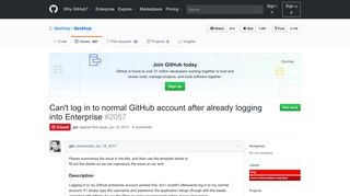 
                            1. Can't log in to normal GitHub account after already logging into ...