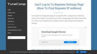 
                            4. Can't Log In To Repeater Settings Page (How To Find Repeater IP ...