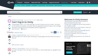 
                            3. Can't log in to Unity - Unity Answers