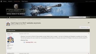 
                            8. Can't log in to WoT website anymore. - General Error Reporting ...