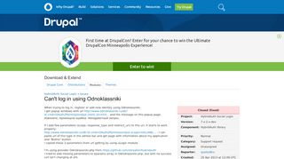
                            13. Can't log in using Odnoklassniki [#1979626] | Drupal.org