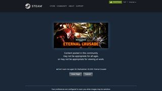 
                            7. Can't log in :: Warhammer 40,000: Eternal Crusade General ...