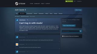 
                            1. Can't log in with mods! :: Just Cause 3 General Discussions