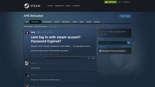 
                            8. cant log in with steam acount? Password Expired? :: APB Reloaded ...