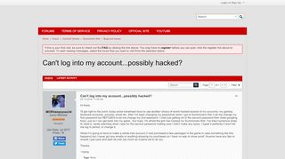 
                            1. Can't log into my account...possibly hacked? - Com2us Forums