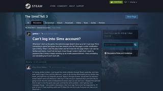 
                            8. Can't log into Sims account? :: The Sims(TM) 3 ... - Steam Community