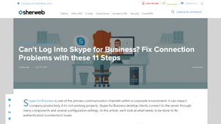 
                            9. Can't Log Into Skype for Business? Fix Connection Problems with ...