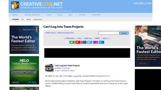 
                            9. Can't Log Into Team Projects : Adobe Premiere Pro - Creative COW ...