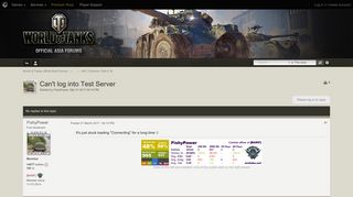
                            9. Can't log into Test Server - WoT Common Test 9.18 - World of Tanks ...