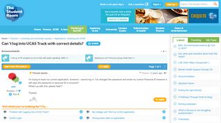 
                            6. Can't log into UCAS Track with correct details? - The ...