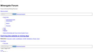 
                            2. Can't log into website or mining App - Minergate Forum