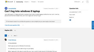 
                            6. Can't log into windows 8 laptop - Microsoft Community