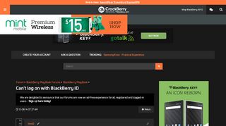 
                            10. Can't log on with BlackBerry ID - BlackBerry Forums at CrackBerry.com