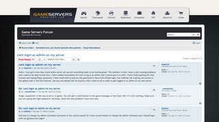 
                            8. cant login as admin on my server - Game Servers Forum