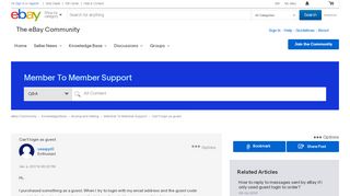 
                            1. Can't login as guest - The eBay Community
