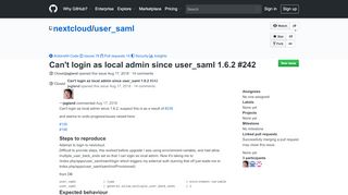 
                            6. Can't login as local admin since user_saml 1.6.2 · Issue #242 ... - GitHub