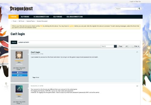 
                            1. Can't login - DragonNest Forums