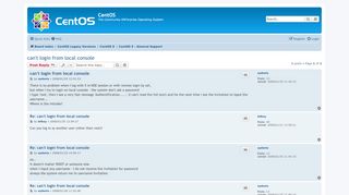 
                            3. can't login from local console - CentOS