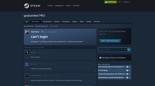 
                            9. can't login :: goalunited PRO General Discussions - Steam Community