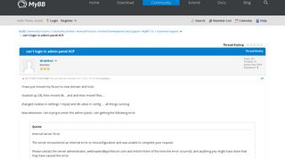 
                            1. can't login in admin panel ACP - MyBB Community Forums