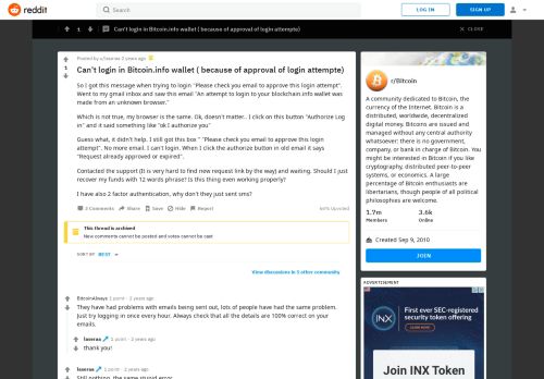 
                            5. Can't login in Bitcoin.info wallet ( because of approval of ...
