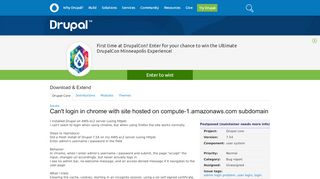 
                            3. Can't login in chrome [#2853859] | Drupal.org