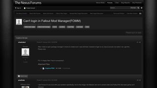 
                            1. Can't login in Fallout Mod Manager(FOMM) - New Vegas Discussion ...
