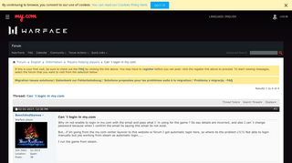 
                            6. Can´t login in my.com - Warface