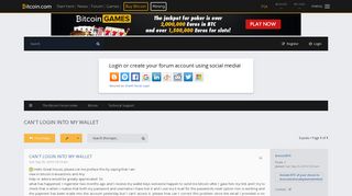 
                            1. CAN'T LOGIN INTO MY WALLET - The Bitcoin Forum