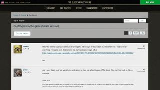 
                            6. Cant login into the game (Steam version) — Elder Scrolls Online