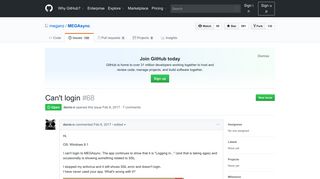 
                            6. Can't login · Issue #68 · meganz/MEGAsync · GitHub
