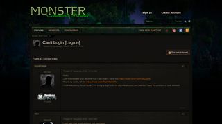 
                            1. Can't Login [Legion] - Answered! - Monster WoW Forum