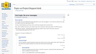 
                            3. Can't login. No error messages. on Project:Support desk - MediaWiki