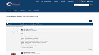 
                            12. Can't login on filezilla - Centos-Web Panel Forum