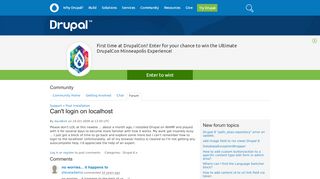 
                            7. Can't login on localhost | Drupal.org