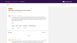 
                            1. Can't login on Soundcloud on Kodi Krypton | SoundCloud Community