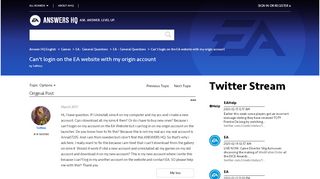 
                            8. Can't login on the EA website with my origin account - Answer HQ