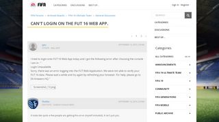 
                            5. Can't login on the fut 16 web app. — FIFA Forums