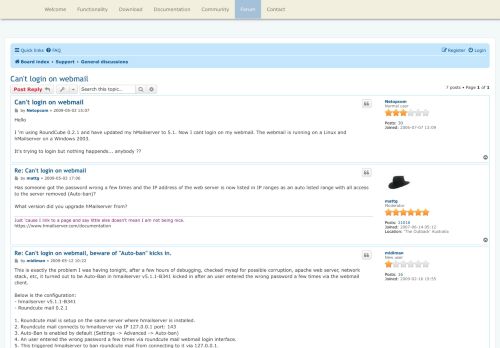 
                            4. Can't login on webmail - hMailServer forum