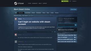 
                            3. Can't login on website with steam account :: Black Desert Online ...